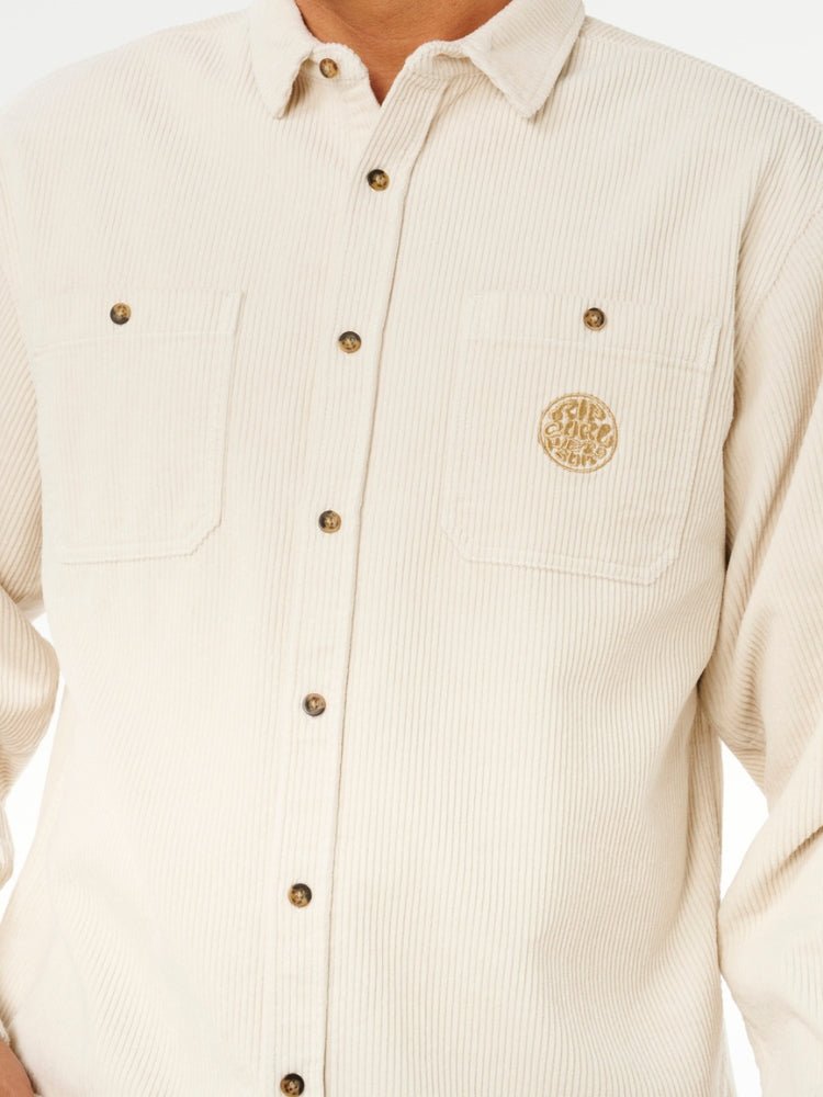 Premium Surf Cord L/S Skjorter - Herre - Sand Dune - Gumpel & Co