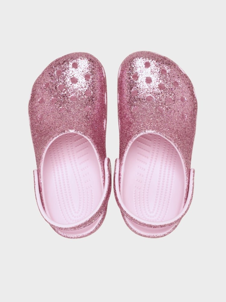 CROCS Classic Chunky Glitter Clog Crocs - Børn - Pink Milk