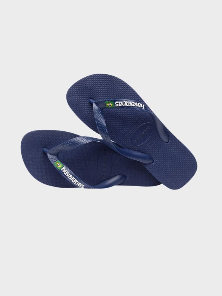 Brasil Logo Klipklapper - Unisex - Navy Blue - Gumpel & Co