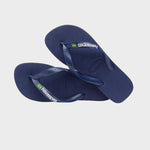 Brasil Logo Klipklapper - Unisex - Navy Blue - Gumpel & Co