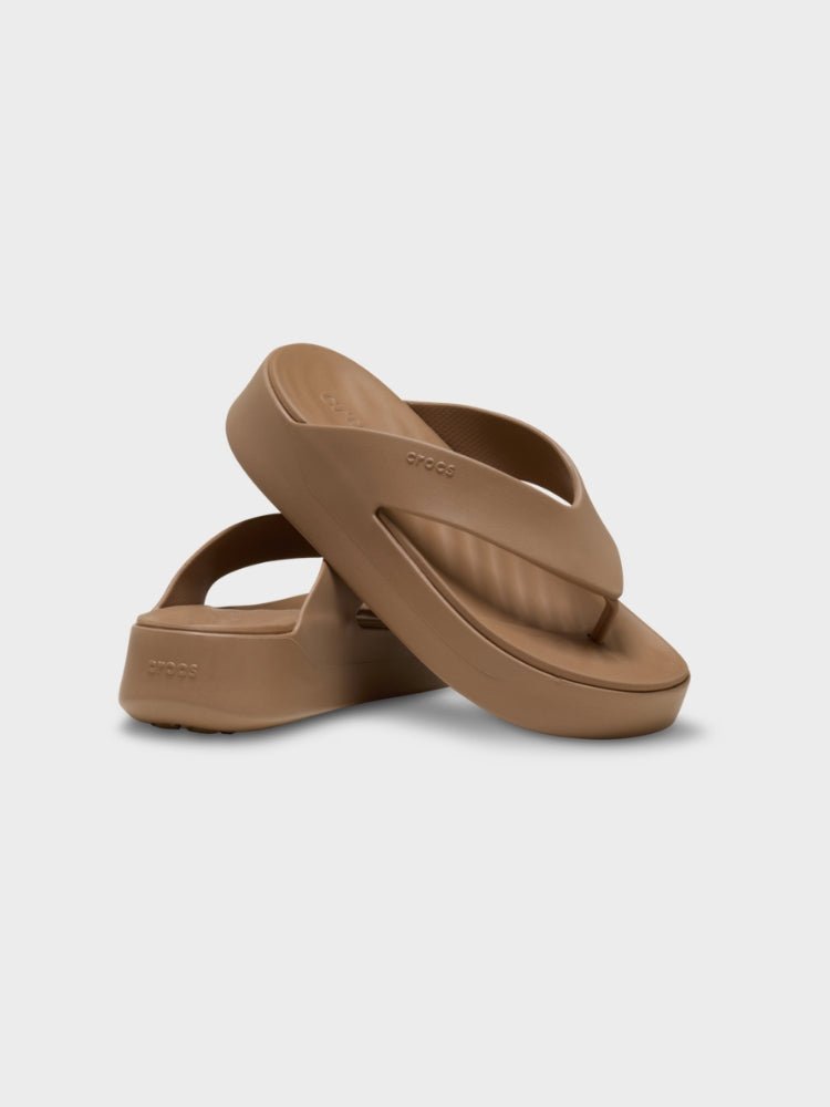 CROCS Getaway Platform Flip Crocs - Voksen - Milk Chocolate