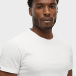 Organic Cotton Essential Logo Tshirt - Herre - Optic - Gumpel & Co