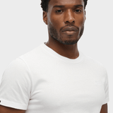 Organic Cotton Essential Logo Tshirt - Herre - Optic - Gumpel & Co