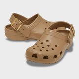 Classic Metallic Buckle Clog Clogs - Unisex - Sepia