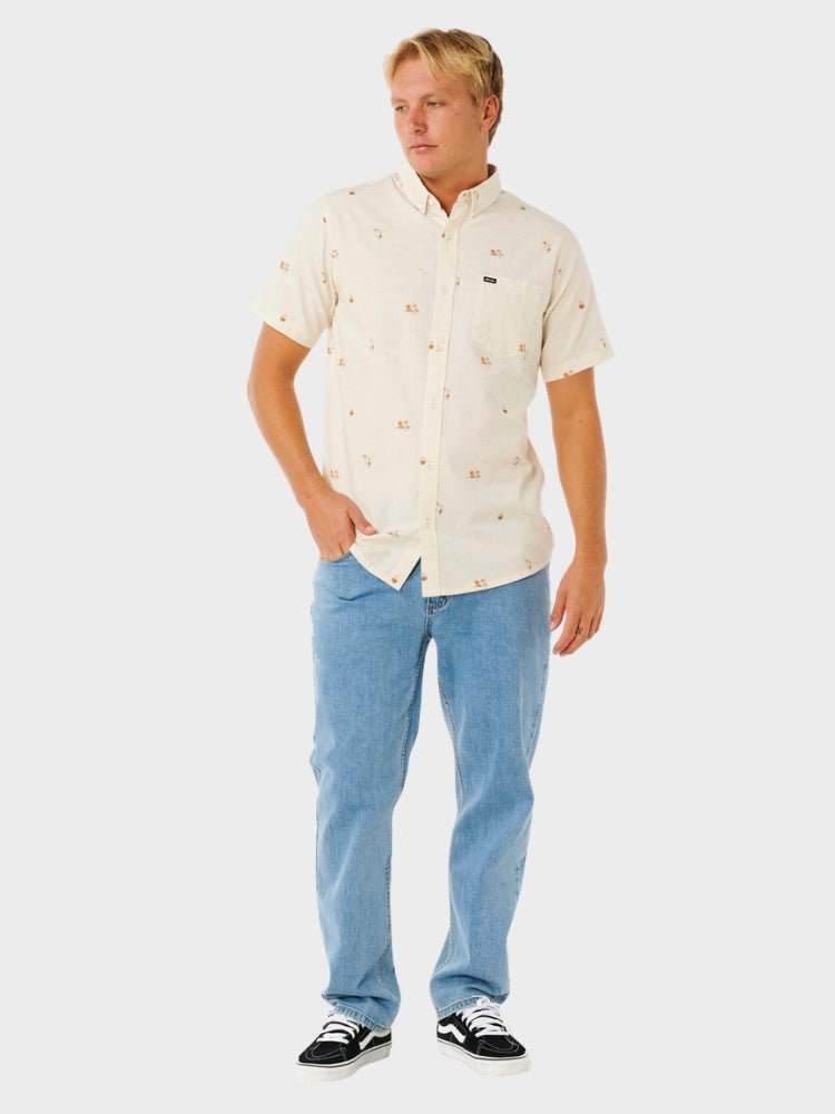 Skelly Breach S/S Skjorter - Herre - Off White - Gumpel & Co