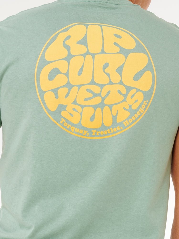 Rip Curl Wettie Passage Icon T shirt - Herre - Aloe
