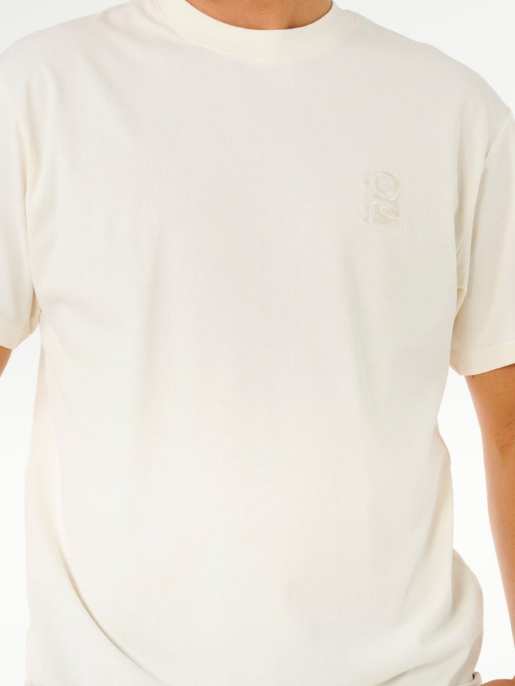 Rip Curl Search Embroidery T shirt - Herre - Bone