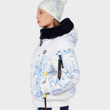 Womens JCC Yeti Reversibel Skijakke - Snow Angel Artic Print