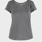 Lotta linen Tee - Dame - Silver Pine - Gumpel & Co