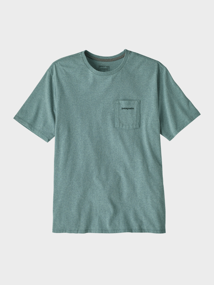 Patagonia Responsibili Tshirt - Herre - Boardshort Logo / Blue Sage