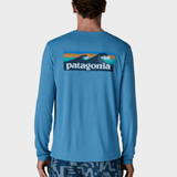 Long - Sleeved Capilene Cool Daily Skjorte - Boardshort Logo - Shore Blue - Light Shore Blue X - Dye - Gumpel & Co
