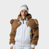 JCC Teddy Hoodie Jacket Skijakke - Dame - White