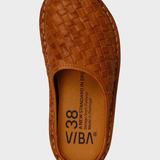 VIBAe Roma Woven Leather - Unisex - Cognac Brown