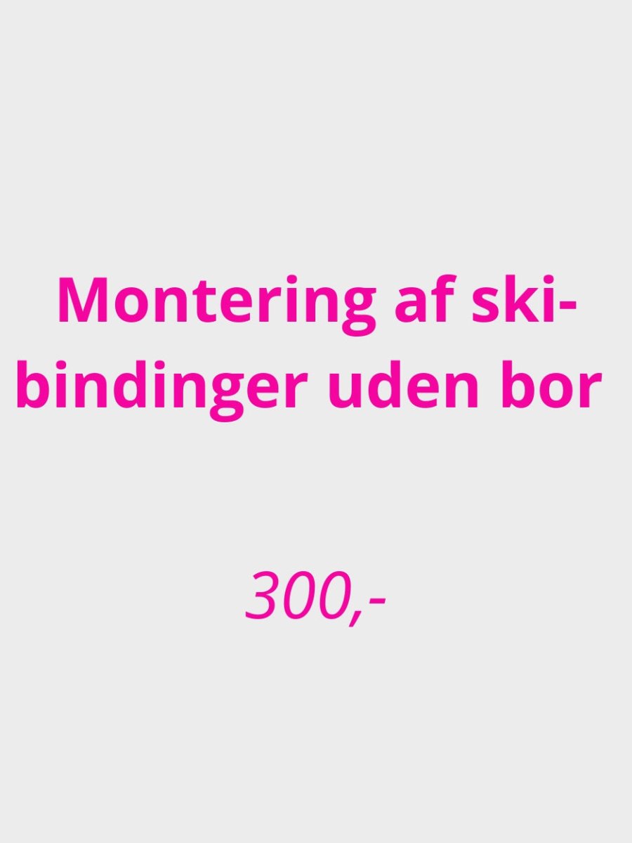 Gumpel & Co Montering og indstilling af skibindinger uden bor