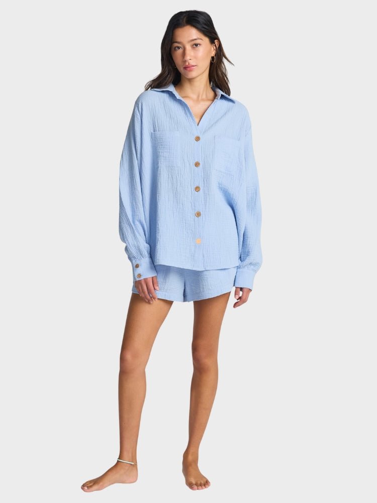 Swell Blouse Bluse Skjorte - Dame - Twilight Blue - Gumpel & Co