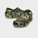 Classic Camouflage Clog Crocs - Børn - Army Green/Multi - Gumpel & Co