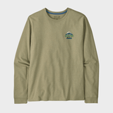 Long - Sleeved Great Waves Responsibili - Tshirt - Herre - Gumtree Green - Gumpel & Co