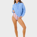 Rip Curl Surf Puff Heritage Hood P/P Hoodie - Dame - Cornflower Blue