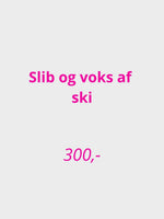 Ski service - Slib og Voks