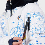 Womens JCC Yeti Reversibel Skijakke - Snow Angel Artic Print