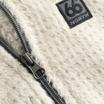 Hrannar W Zipneck Fleece - Dame - Dark Stone - Gumpel & Co