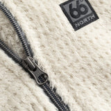 Hrannar W Zipneck Fleece - Dame - Dark Stone - Gumpel & Co