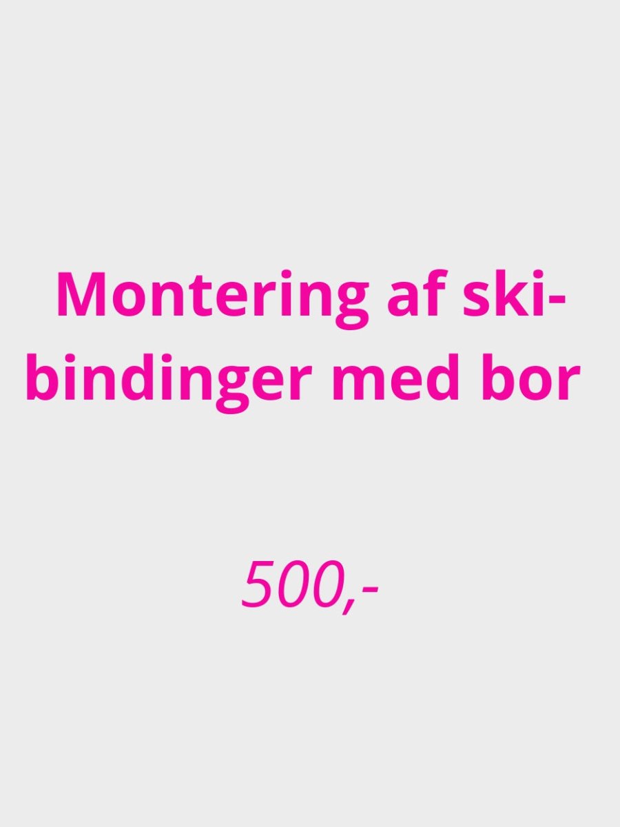 Montering og indstilling af skibindinger med bor - Gumpel & Co