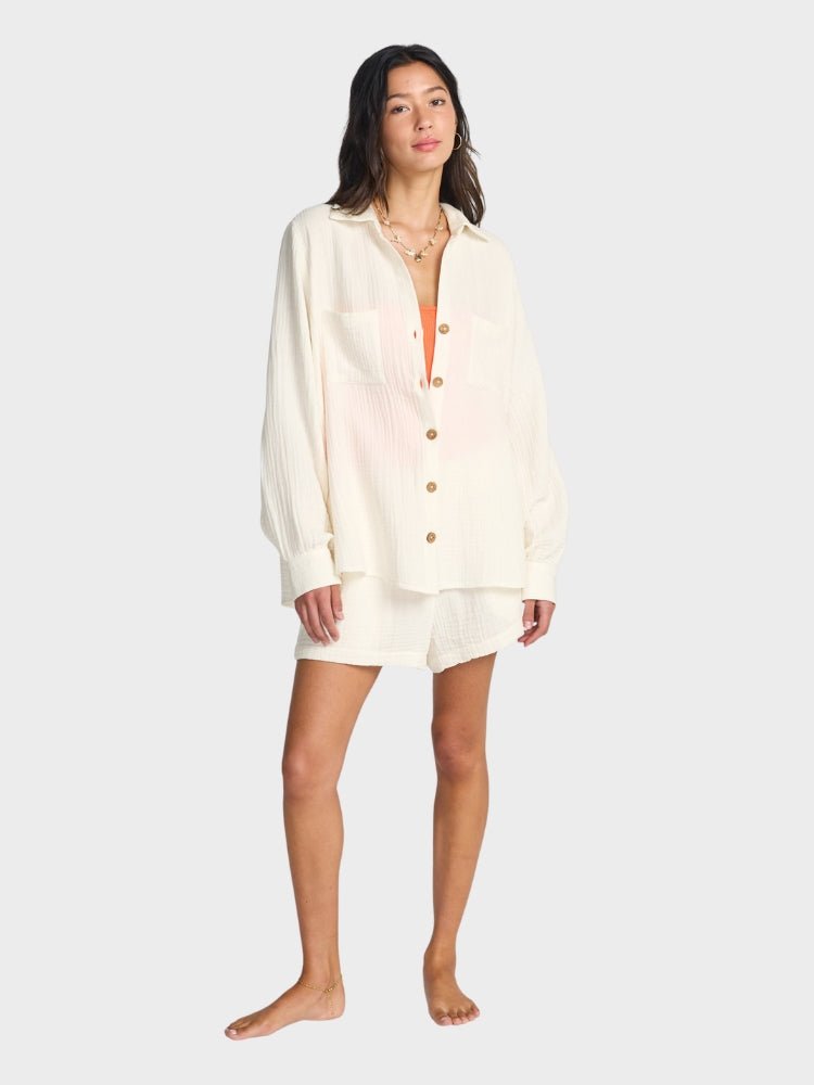 Billabong Swell Blouse Bluse Skjorte - Dame - Salt Crystal