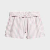 SUPERDRY Cotton Stripe Elastic Short - Dame - Suffolk Pink Stripe