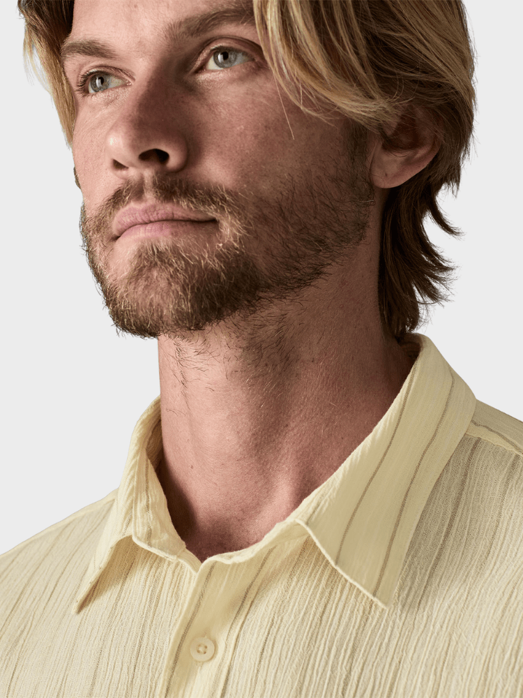 M's A/C Skjorte - Herre - Lianas: Natural - Gumpel & Co