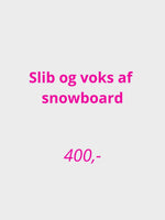 Snowboard Service - Slib og Voks