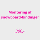 Montering og indstilling af snowboard bindinger
