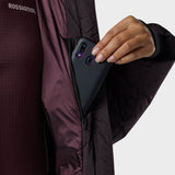 Snowblaze Down Ski Jacket Skijakke - Dame - Huckleberry