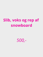 Snowboard Service - Slib, Voks og Reparation