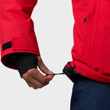 Rochrun Isoleret Skijakke - Herre - Sport Red Solid