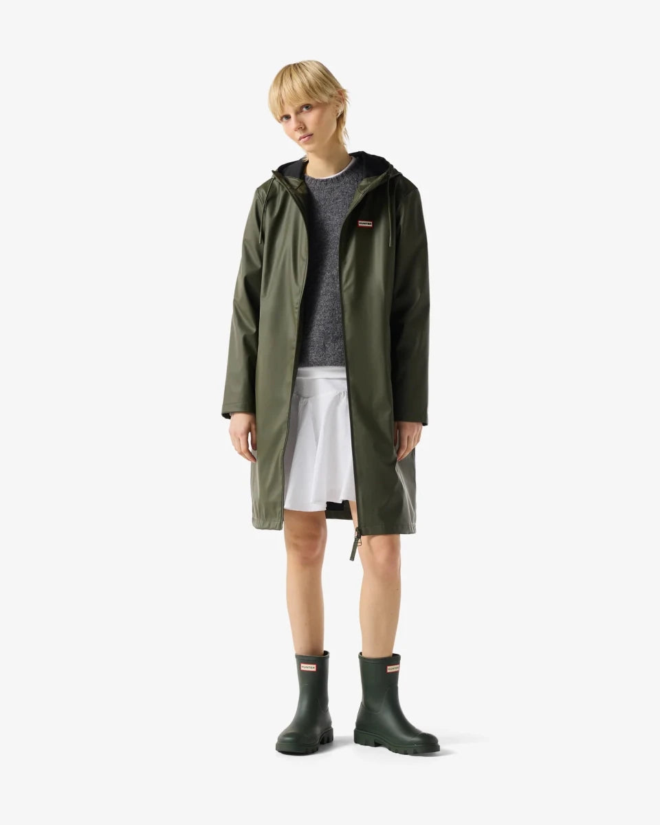 Hunter Andrea PU Rain Coat - Unisex - Kambaba (mørk olivengrøn)