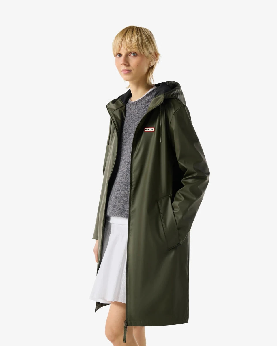 Hunter Andrea PU Rain Coat - Unisex - Kambaba (mørk olivengrøn)