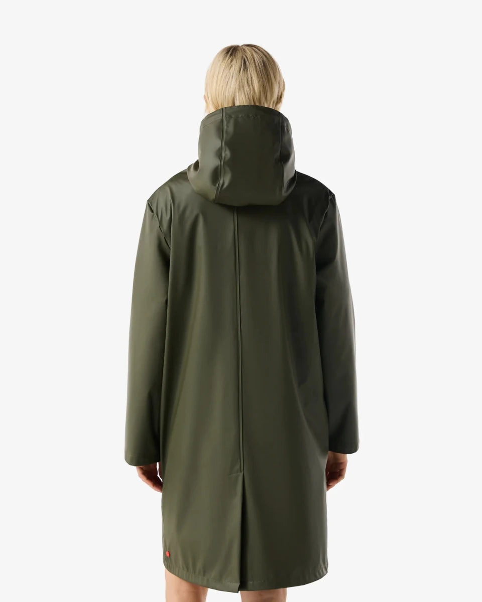 Hunter Andrea PU Rain Coat - Unisex - Kambaba (mørk olivengrøn)