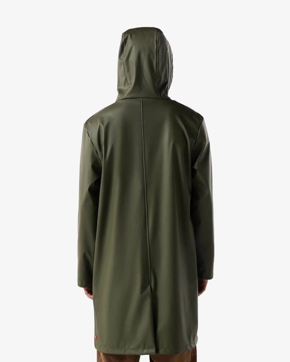 Hunter Andrea PU Rain Coat - Unisex - Kambaba (mørk olivengrøn)
