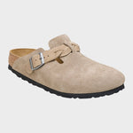 Birkenstock Boston Flettet Smal - Unisex - Taupe