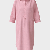 BLUE SPORTSWEAR Liv linen Shirt Dress - Dame - Soft Pink melange