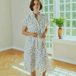 Freequent Molli Kjole - Dame - STAR OFF-WHITE W. GOLDEN HAZE