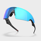 Oakley Meta Vanguard white frame with the icon blue prizm sapphire lens. 