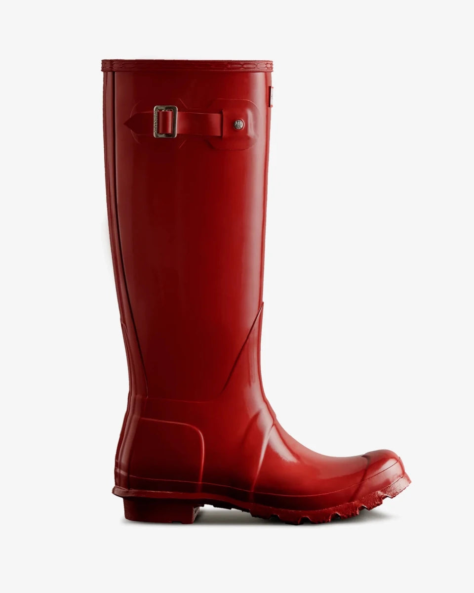 Hunter Original Tall Gloss Boot - Dame - Military Red