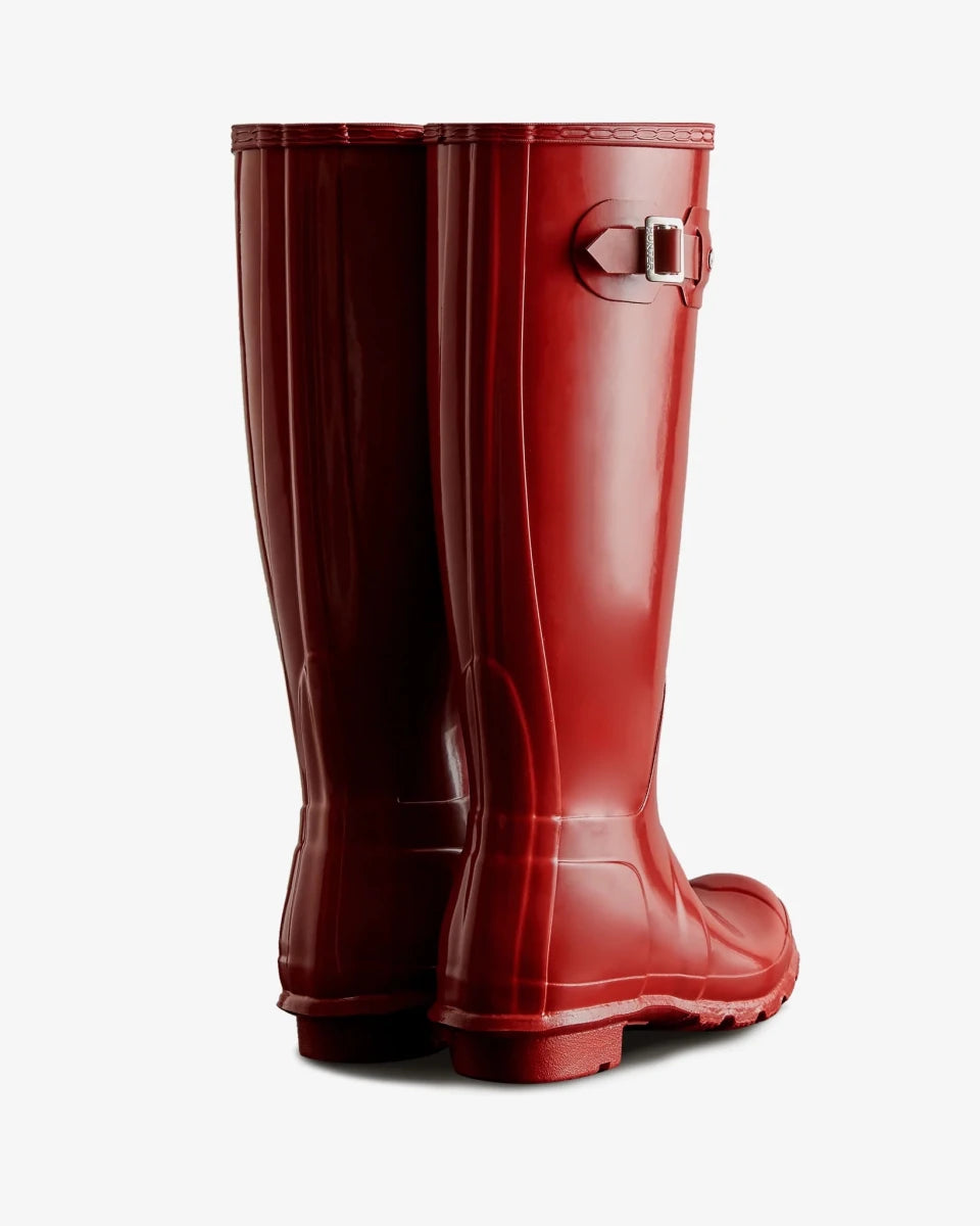 Hunter Original Tall Gloss Boot - Dame - Military Red