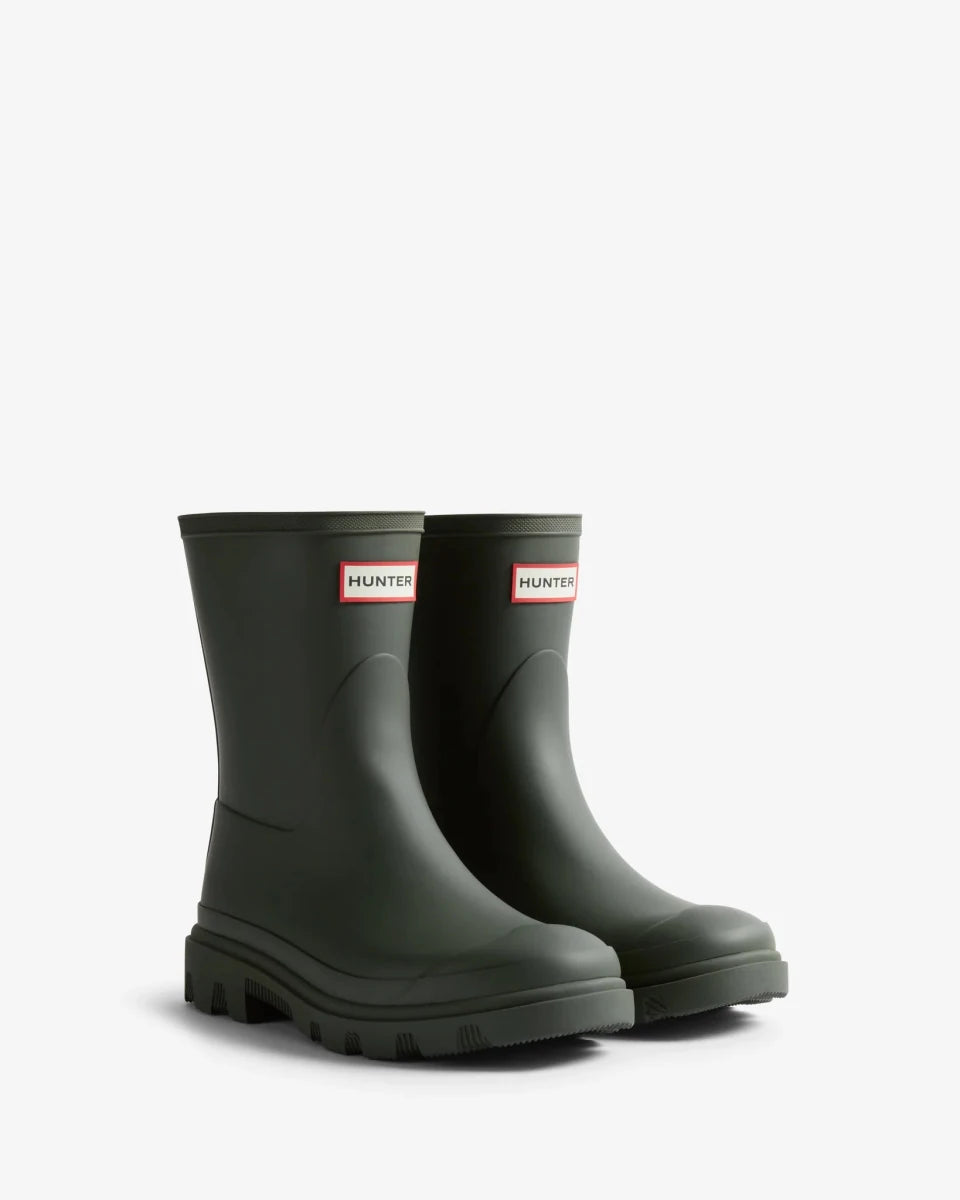 Hunter Downpour Short Boot - Unisex - Dark Olive