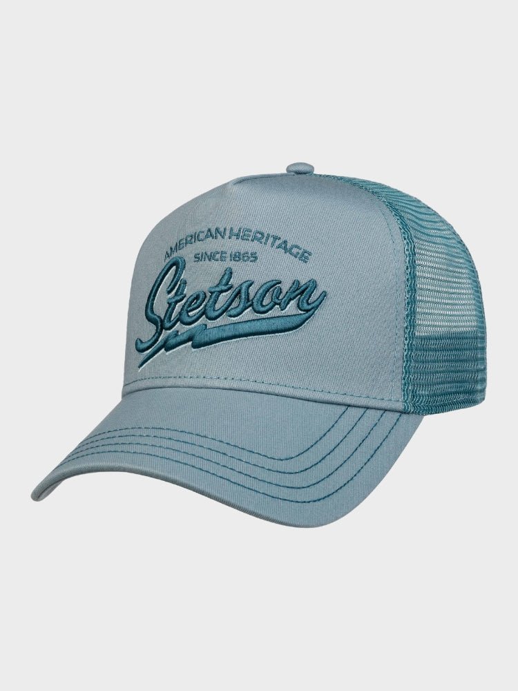 Stetson Trucker Cap American Heritage Classic - Unisex - Blue / Light Blue