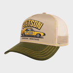 Trucker Cap Stetson Racing - Unisex - Sand/Green - Gumpel & Co