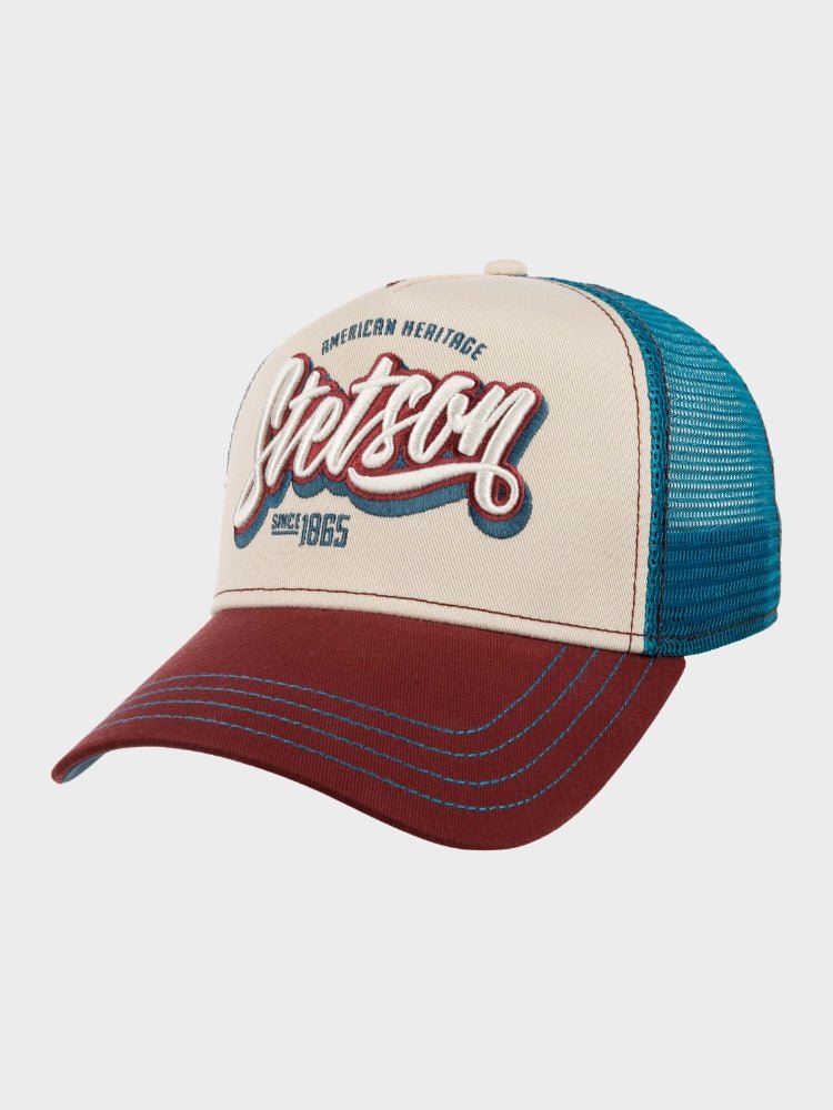 Trucker Cap One For All - Unisex - Bordeaux/White/Blue - Gumpel & Co