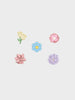 5 Pack Jibbits - Beaded Flowers